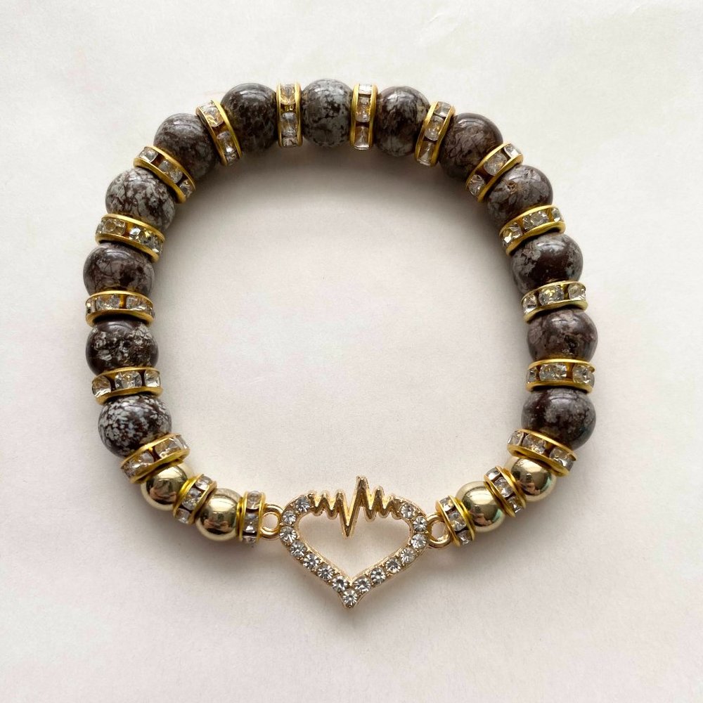 Lifeline Heart Beaded Bracelet